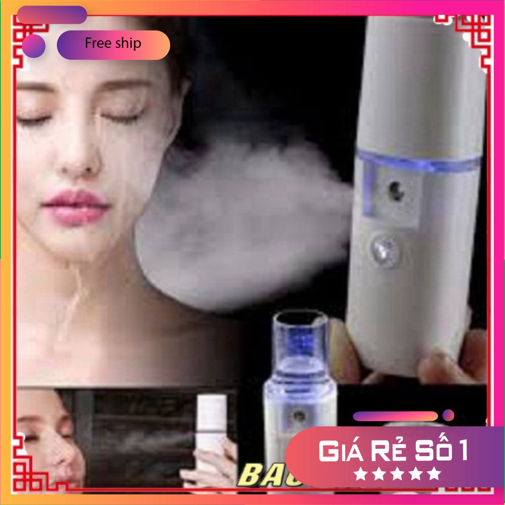 Máy Phun Sương Xông Hơi Mặt Siêu Nhỏ Cầm Tay Hỗ Trợ Cấp Nước Dưỡng Da, Máy Phun Sương, Tạo Sương Như XỊt Khoáng Dịu Da | BigBuy360 - bigbuy360.vn