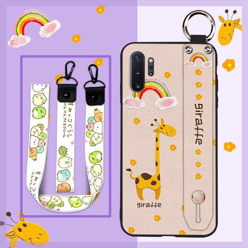 Ốp Điện Thoại Silicon Chống Nước In Hình Hoa Hướng Dương Có Vòng Đỡ Cho Samsung Galaxy Note10 pro/Note10+/Note10 Plus