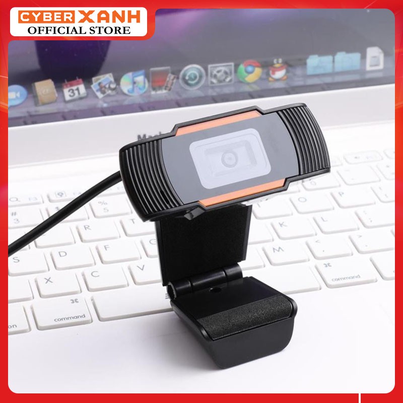 Webcam máy tính có mic Full HD USB giá rẻ cho pc, laptop chuyên dùng để học online, livestream, WC 720P High Solution.