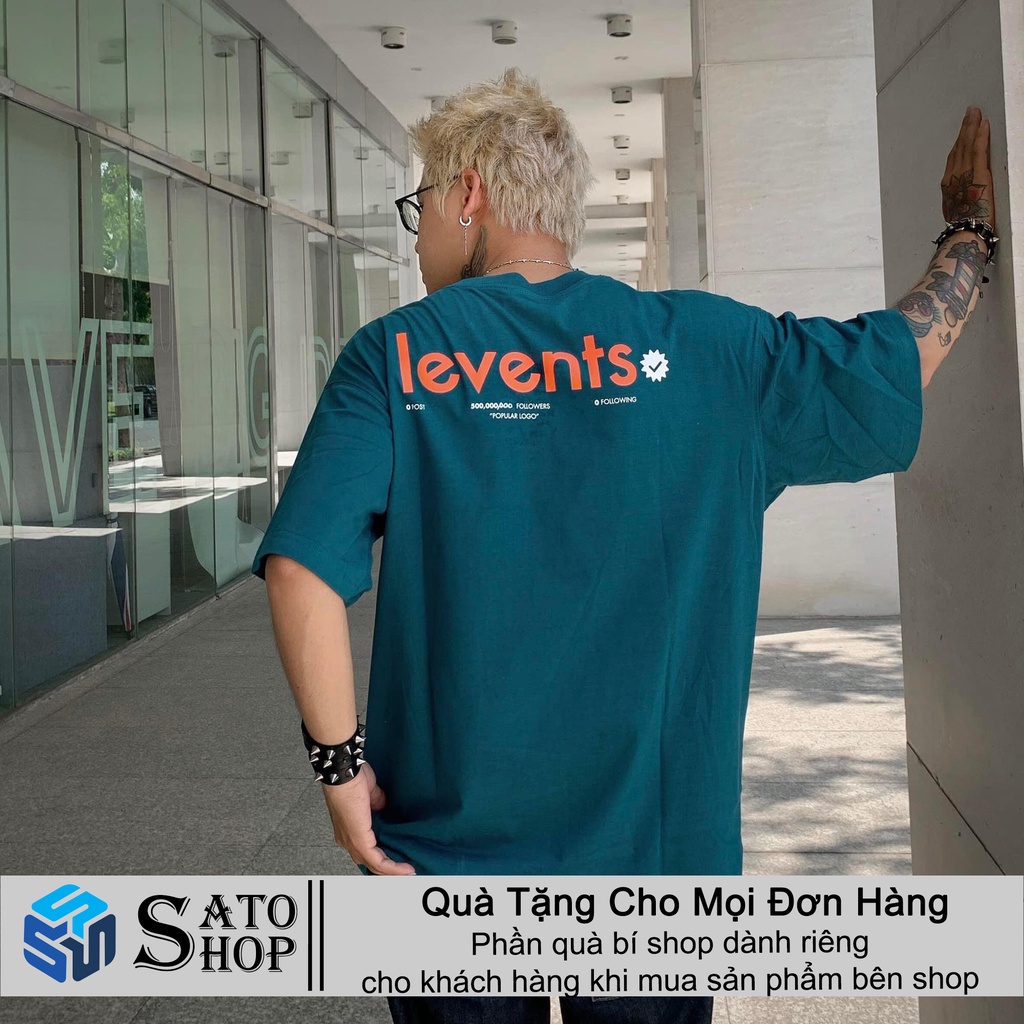 Áo LEVENTS Popular Tee Basic Logo Nam Nữ, Lvs Thun Local Brand Levent Tay Lỡ Form Rộng Full Tag Hãng Unisex SATO SHOP | BigBuy360 - bigbuy360.vn