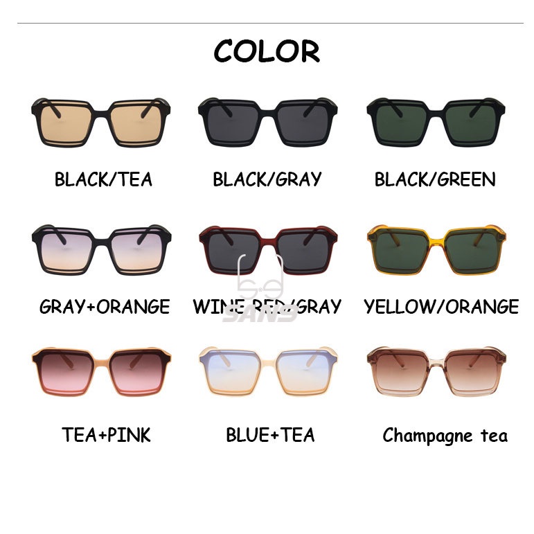 Kính mát gọng vuông thời trang Hàn Quốc cao cấp