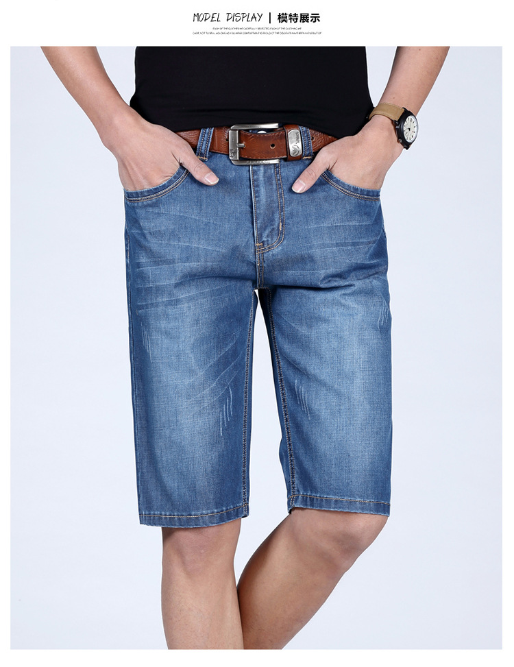 Seluar Quần Short Jeans Ống Rộng Phối Khóa Kéo Thời Trang Mùa Hè Hàn Quốc Cho Nam