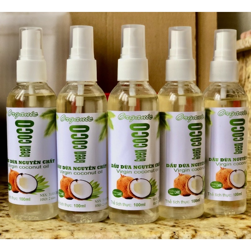 Combo 2 chai Dầu Dừa COCo Nguyên chất 100% (100ml)
