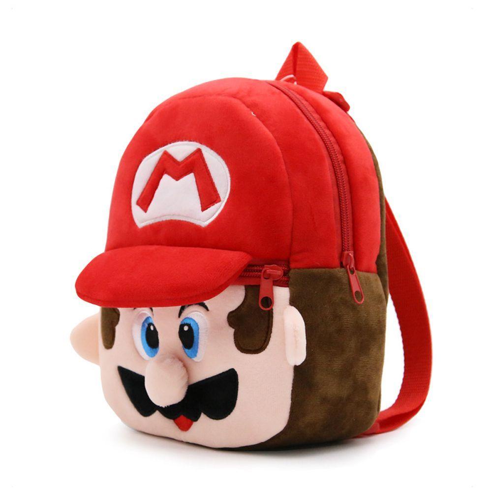 Ba Lô Bông Mềm Chất Lượng Cao In Hình Super Mario Cho Bé