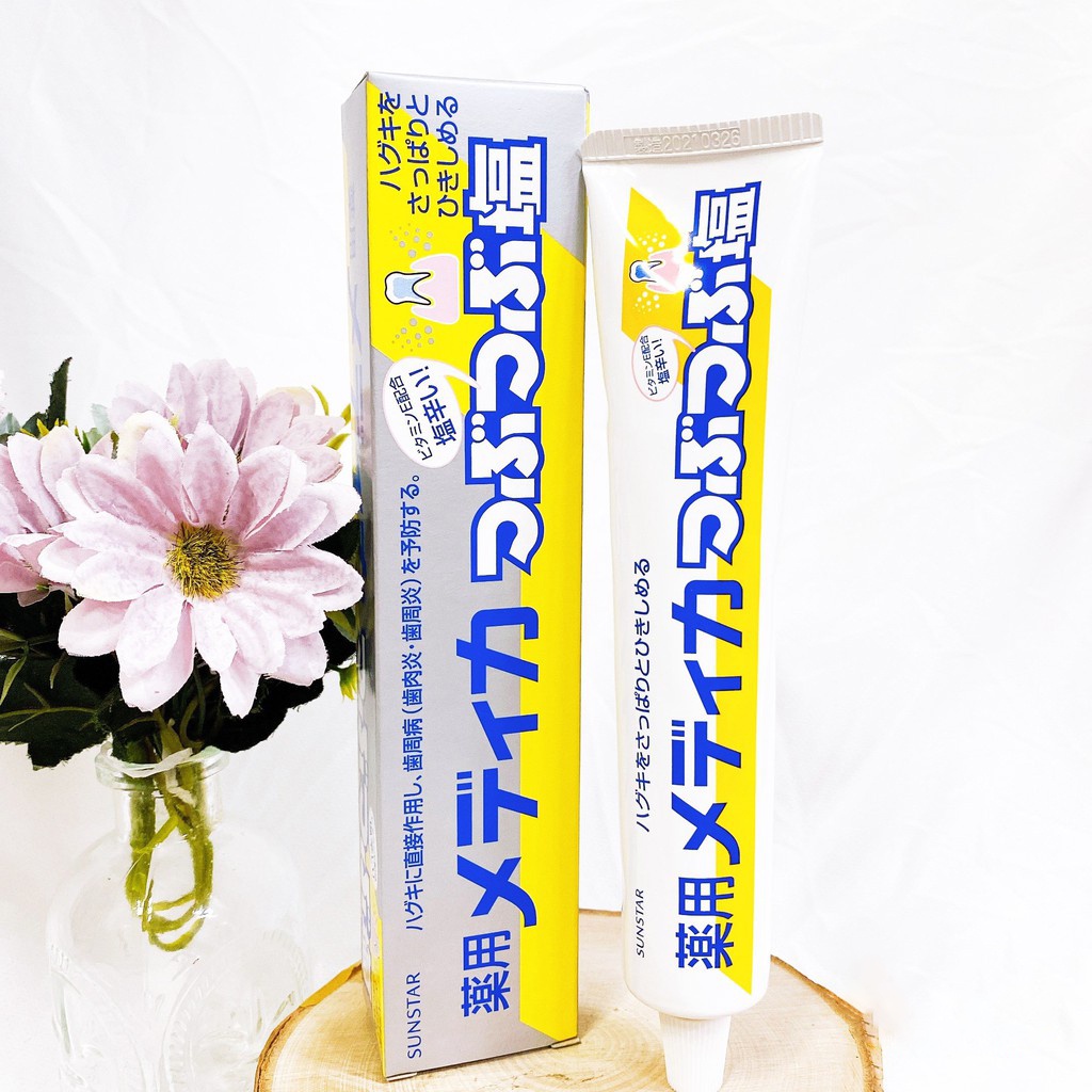 Kem Đánh Răng Muối Bảo Vệ Răng Nứu Chắc Khỏe Sunstar Medicated Grains Salt Toothpaste 170g Nhật Bản