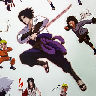 Tấm sticker dán chủ đề NARUTO ( kích thước 27cm x 37cm )