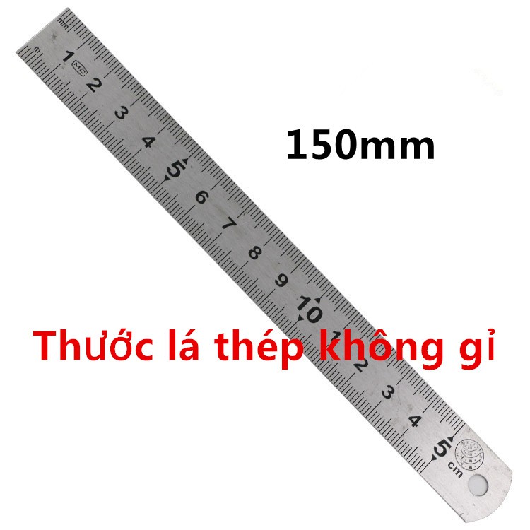 Thước lá thép không gỉ 150mm