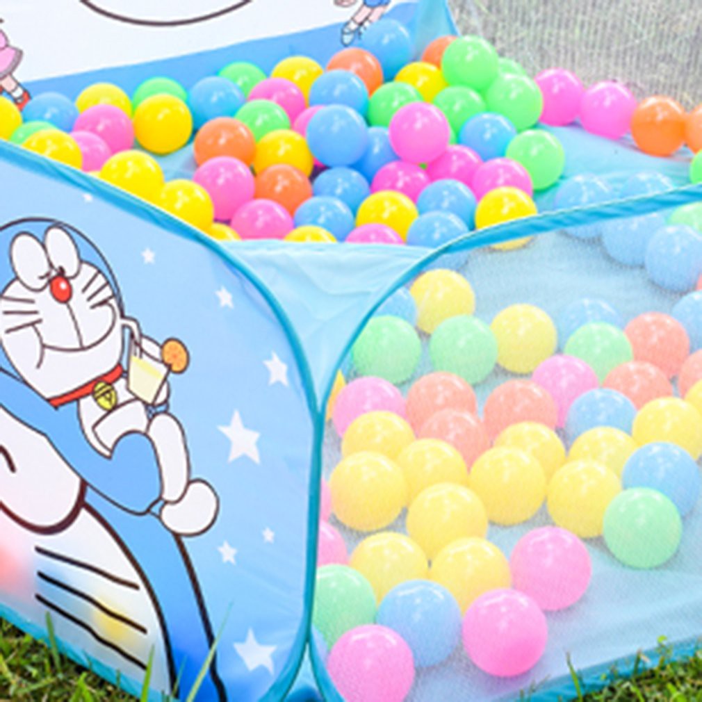 Lều Bóng Nhà Banh Lều Chơi Trẻ Em Đoremon, Kitty , Hươu Có Rổ Ném Tặng Kèm 50 Trái Banh