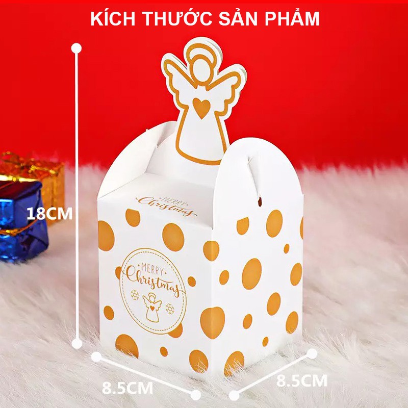 Hộp quà giấy Giáng Sinh, Hộp quà Noel nắp hộp hình 3D nhiều màu sắc tươi sáng đáng yêu Baby-S – SG011