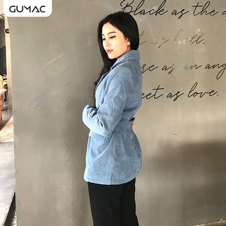 Áo khoác nữ gân đai eo GUMAC A12910