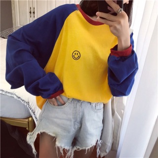 Tuyệt Áo thun tay dÀi oversize form rỘng cÁ tÍnh chất lượng