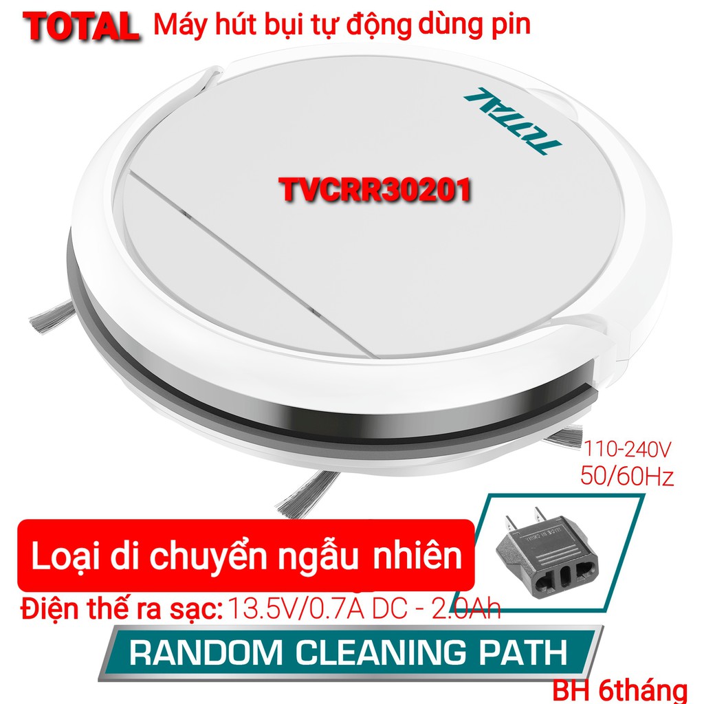 Máy hút bụi tự động dùng pin total TVCRR30201