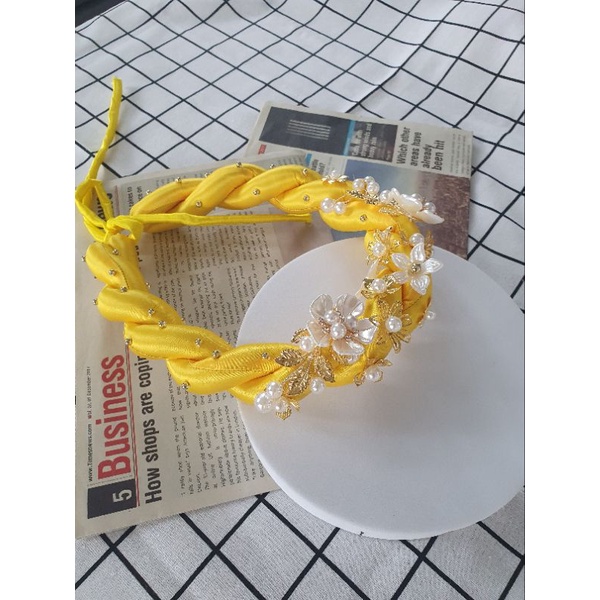 Mấn đội đầu cô dâu hoa ngọctrai hàng thủ công, Mấn áo dài, mấn cách tân