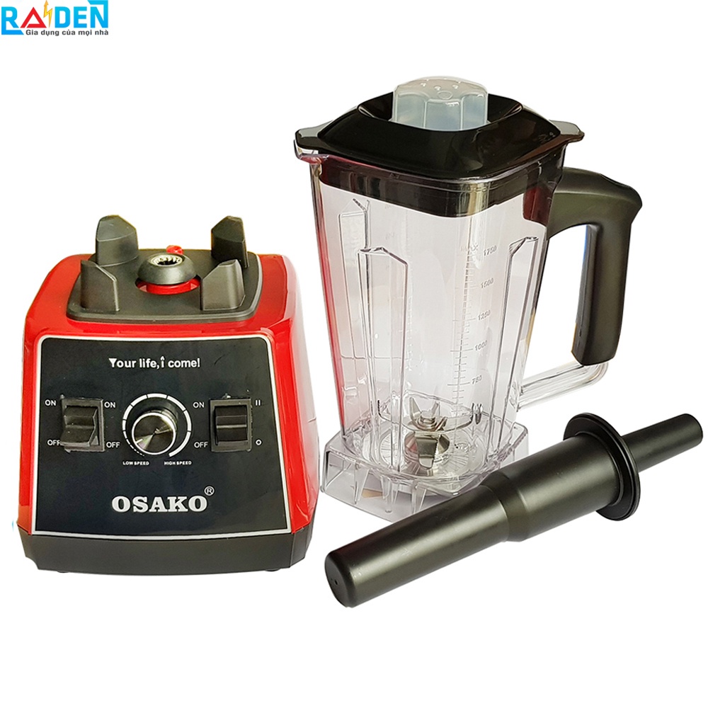 [Chính hãng] Máy xay sinh tố 1500W Osako OS-1500 cối kháng vỡ 2L xay nhuyễn hạt cứng, đá viên