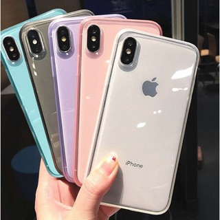 Ốp iPhone trong suốt trắng siêu đẹp dày dặn