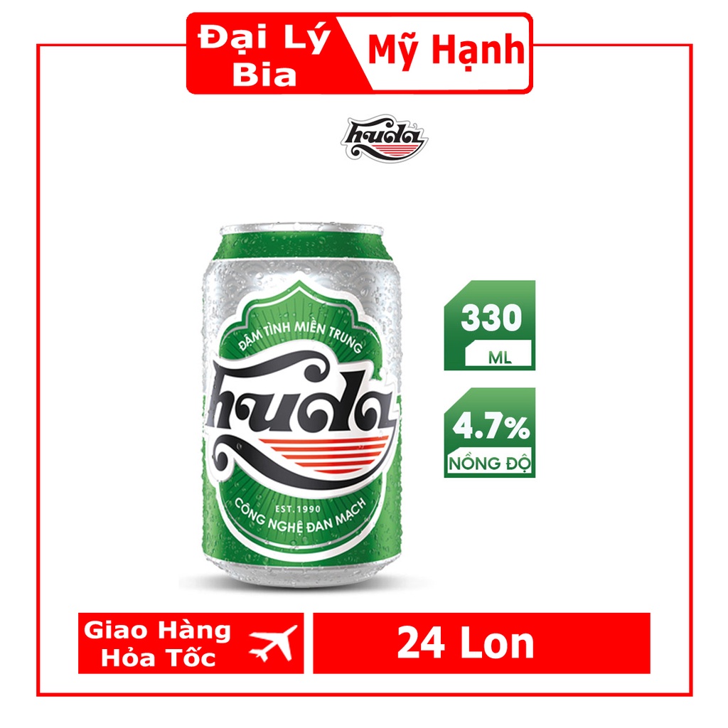 Bia Huda Thùng 24 Lon/330ml