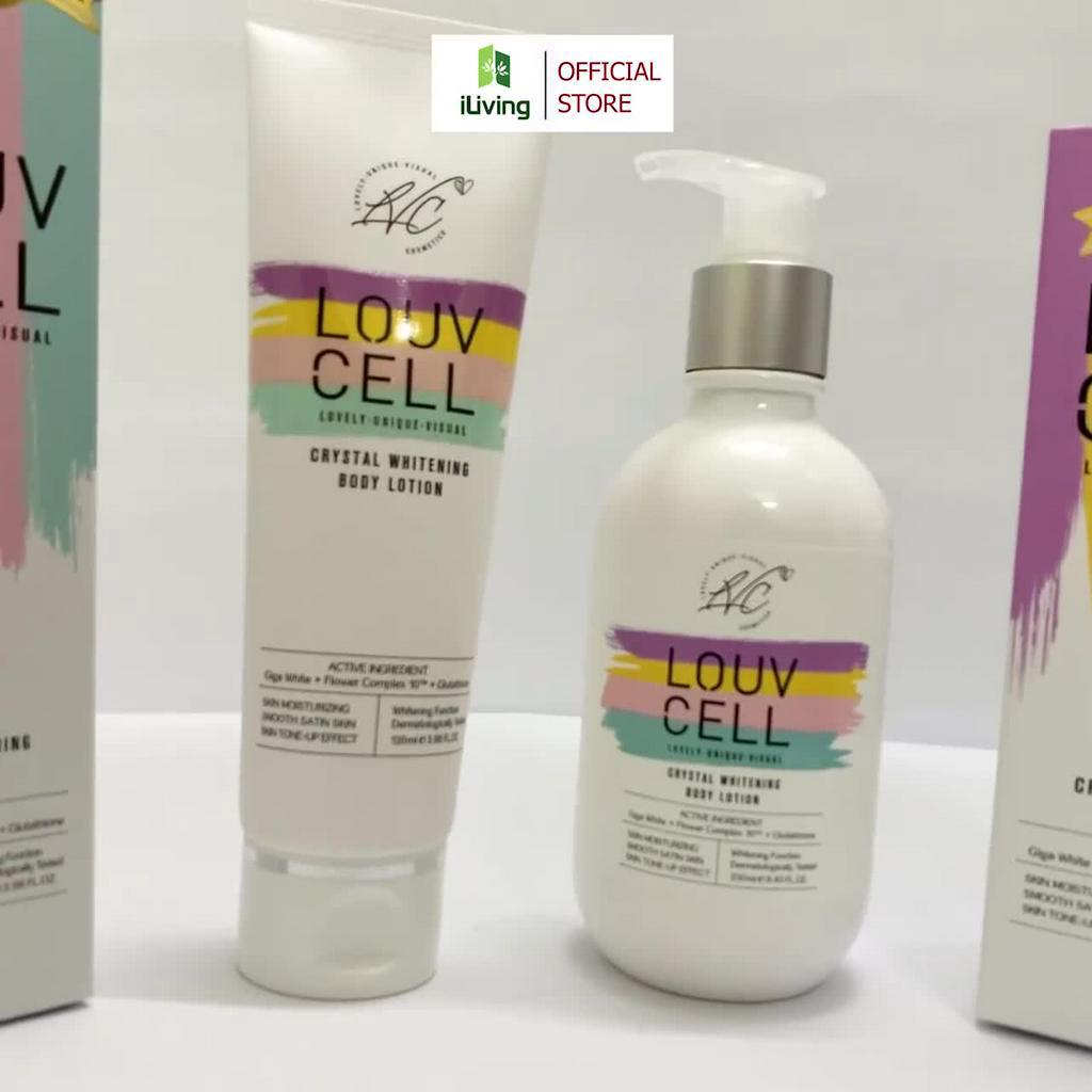 [SHOPEE OUTLET] Kem dưỡng ẩm trắng da body Louv Cell Crystal Whitening Body Lotion 120ml và 250ml ILIVING-LOUDTB | BigBuy360 - bigbuy360.vn