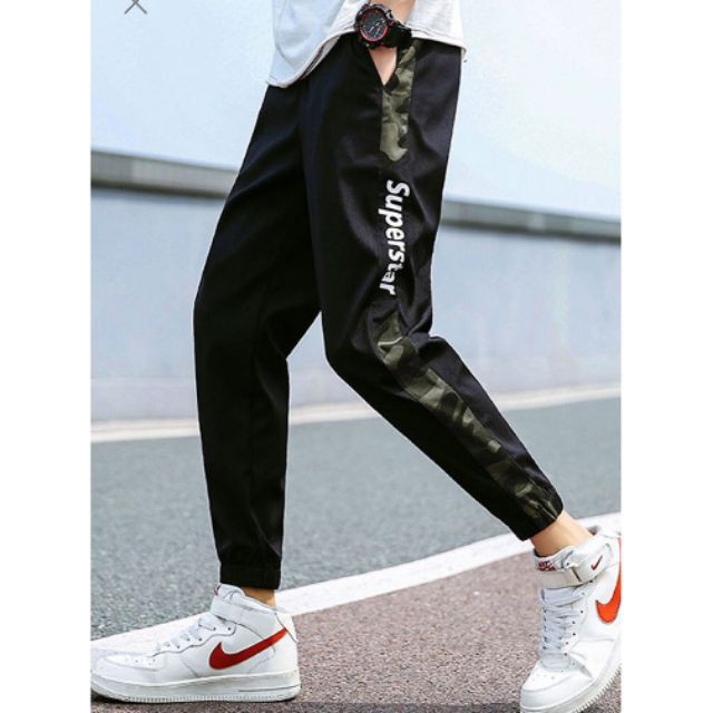 Quần jogger kaki viền lính hot (kèm video hình thật)