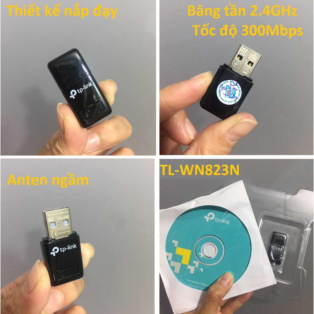 USB wifi /bộ thu wifi thương hiệu tp-link TL-WN725N / TL-WN823N / Archer T2U