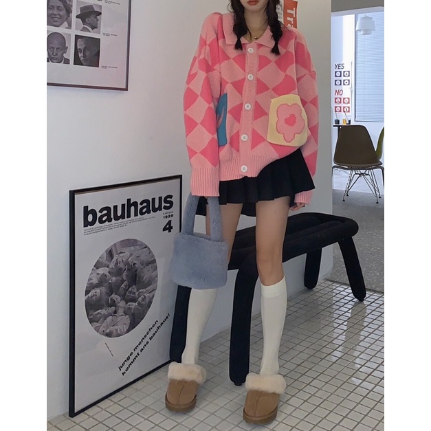 Áo Cardigan Len Ulzzang Style