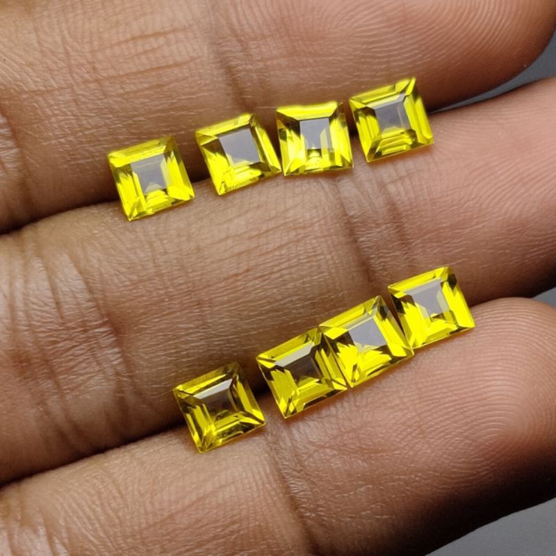 Đá Thạch Anh Tím Tự Nhiên Màu Vàng 5x5mm