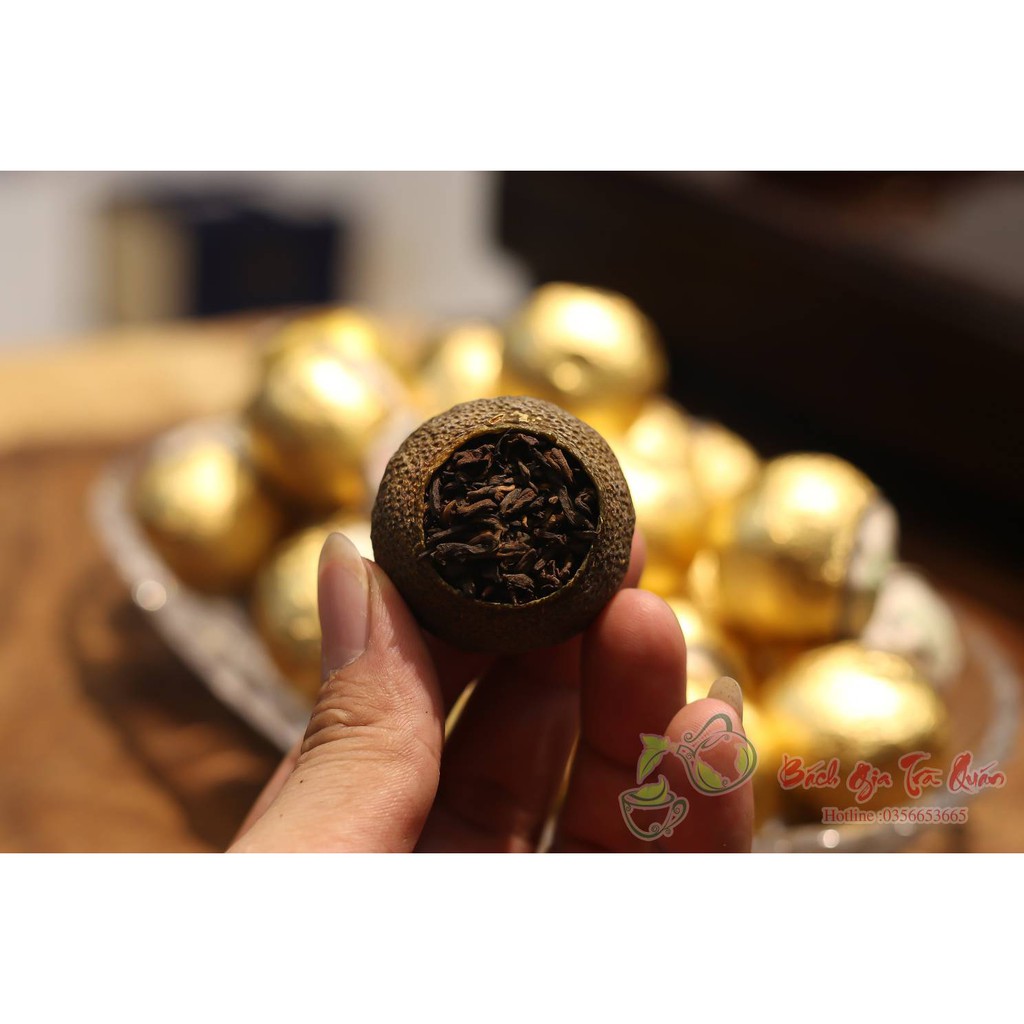 Trà Phổ Nhĩ quýt -Trà Nếp Chín - Sx 18-6-2017