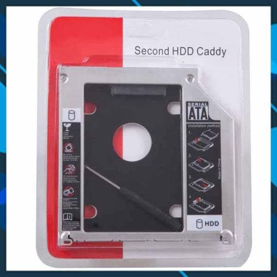 Caddy Bay HDD SSD SATA 3  9.5mm - 12.7mm - Khay Ổ Đĩa Cứng Thay Thế Ổ DVD (lắp cho laptop)