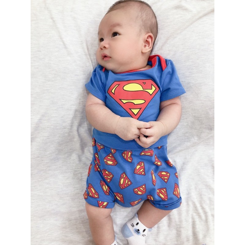 Set 3 chi tiết SUPER MEN xuất xịn