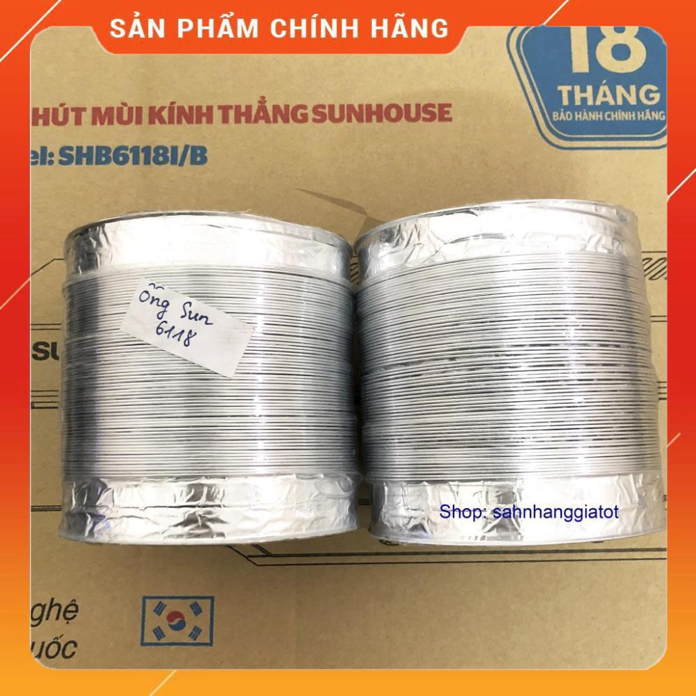 Ống sun bạc máy hút mùi, thông gió co giãn - Hàng chính hãng Sunhouse