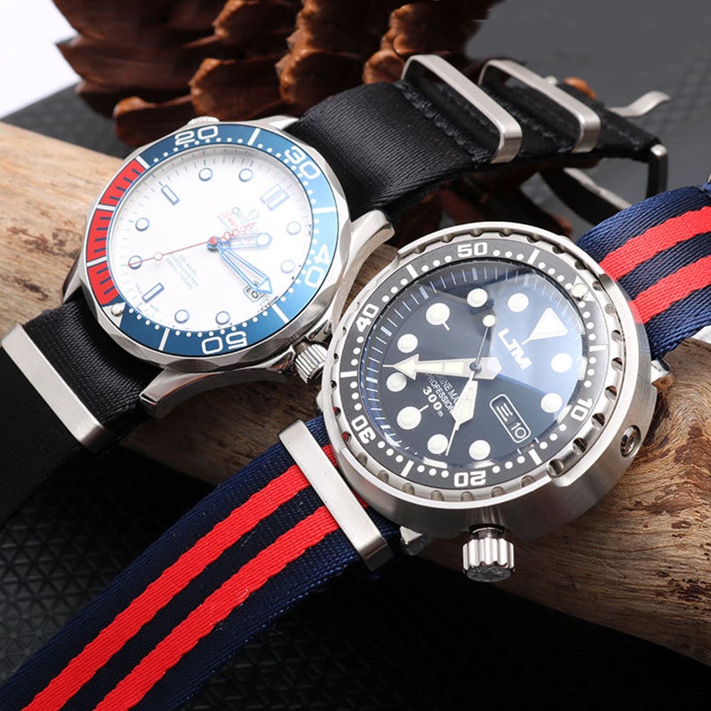 Dây Đeo Đồng Hồ Nylon Co Giãn Cao Cấp 20mm 22mm