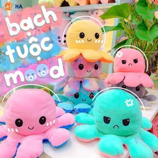 Bạch tuộc nhồi bông cảm xúc có thể lật 2 mặt độc đáo vui nhộn cho trẻ