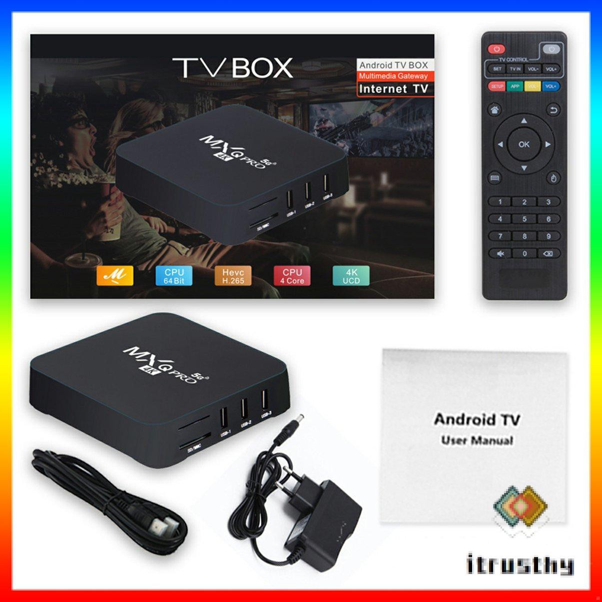 Đầu Mxq Pro 8 + 128g 5g Tv Box Thông Minh Wifi Media Pro Player