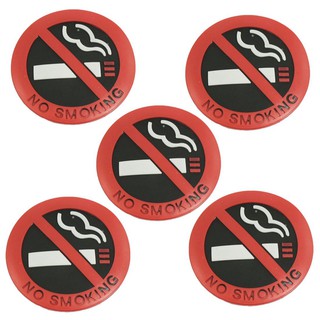 Decal dán trang trí " NO Smoking " cho cửa sổ - Bộ 5 cái