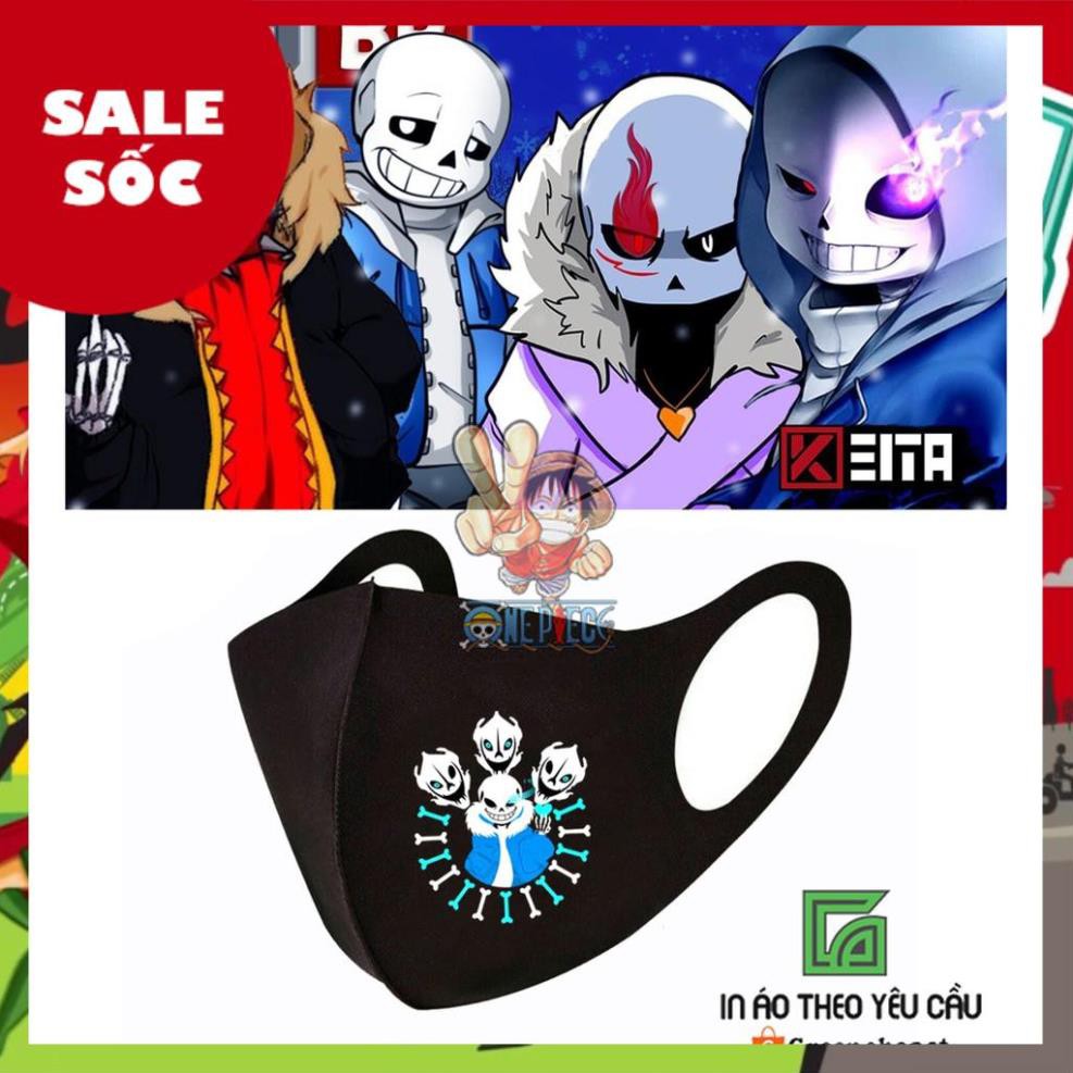 Khẩu Trang In Hình Sans Undertale
