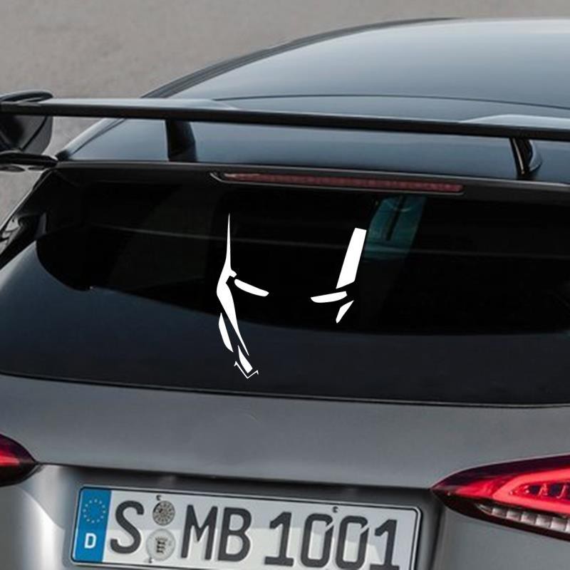 Miếng dán trang trí xe hơi hình Iron Man phản quang độc đáo