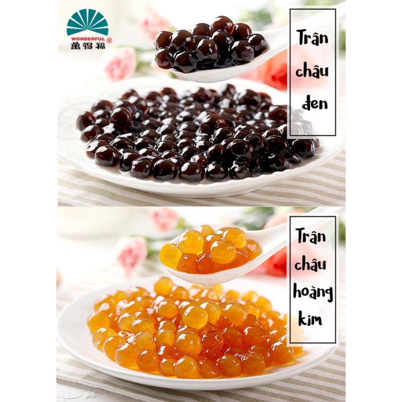 Trân Châu Đen Caramel chuẩn Đài Loan Wonderful Gói 1kg