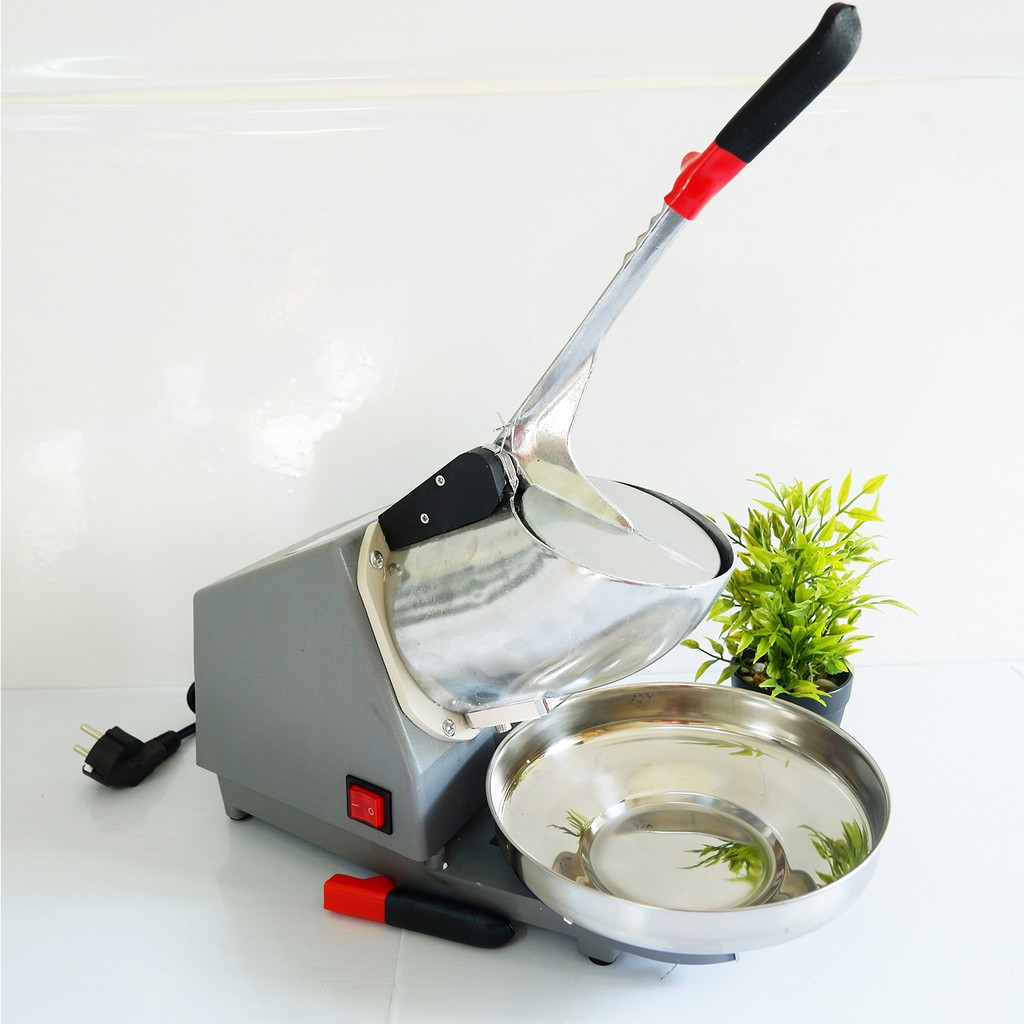 Máy Bào Đá Tuyết 2 Lưỡi Thế Hệ Mới Công suất 300W Xay Nhanh Hơn Mịn Hơn - Máy Xay Đá Bào Làm Sinh Tố, Nước Giải Khát