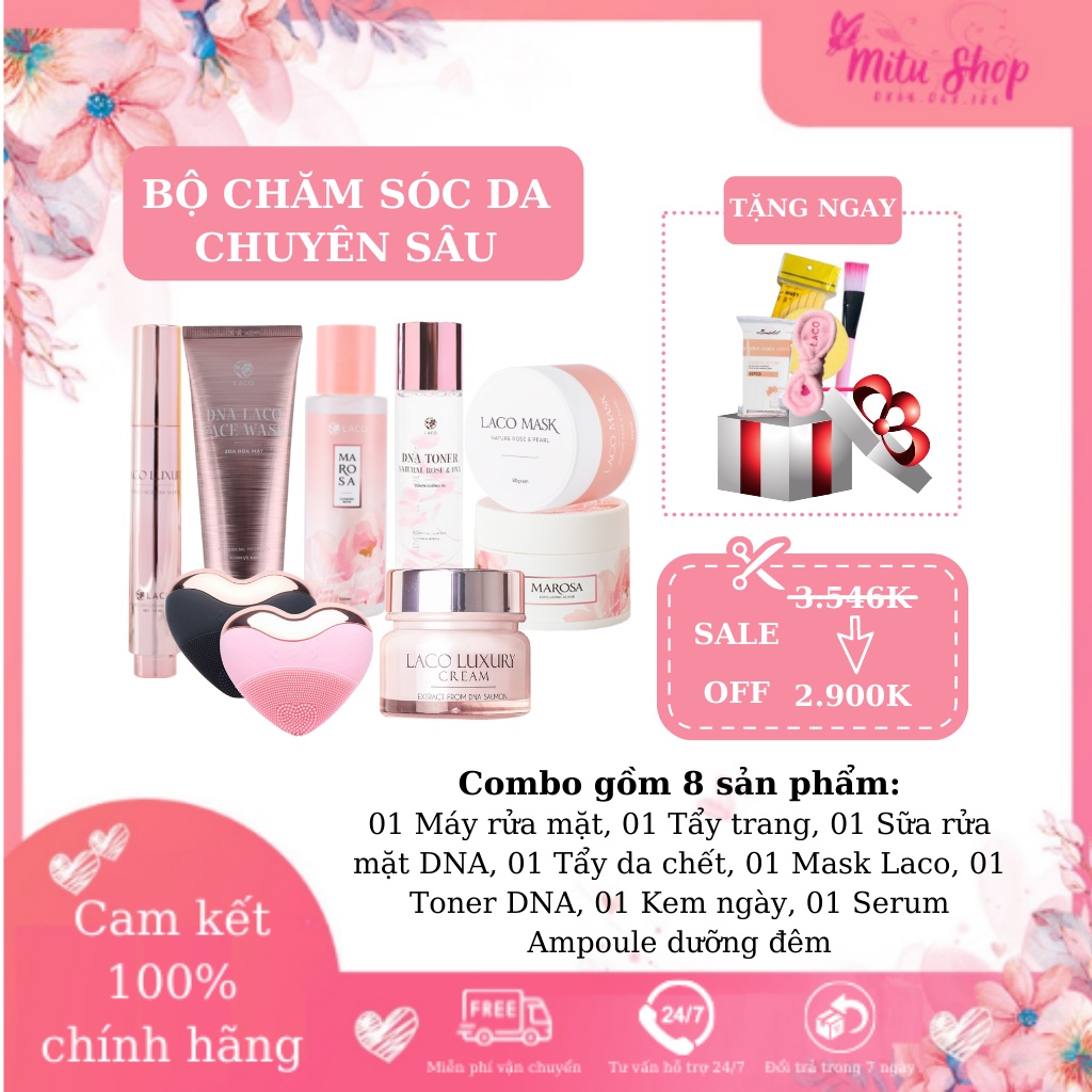 Bộ sản phẩm chăm sóc da chuyên sâu - Gồm 8 sản phẩm giúp một nửa thế giới đẹp lên mỗi ngày