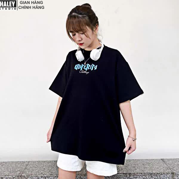 Áo Thun Nam Nữ Form Rộng Tay Lỡ Local brand HALEY Outerity Free size street wear Phong Cách Chất Cotton CTN478 - CTN485