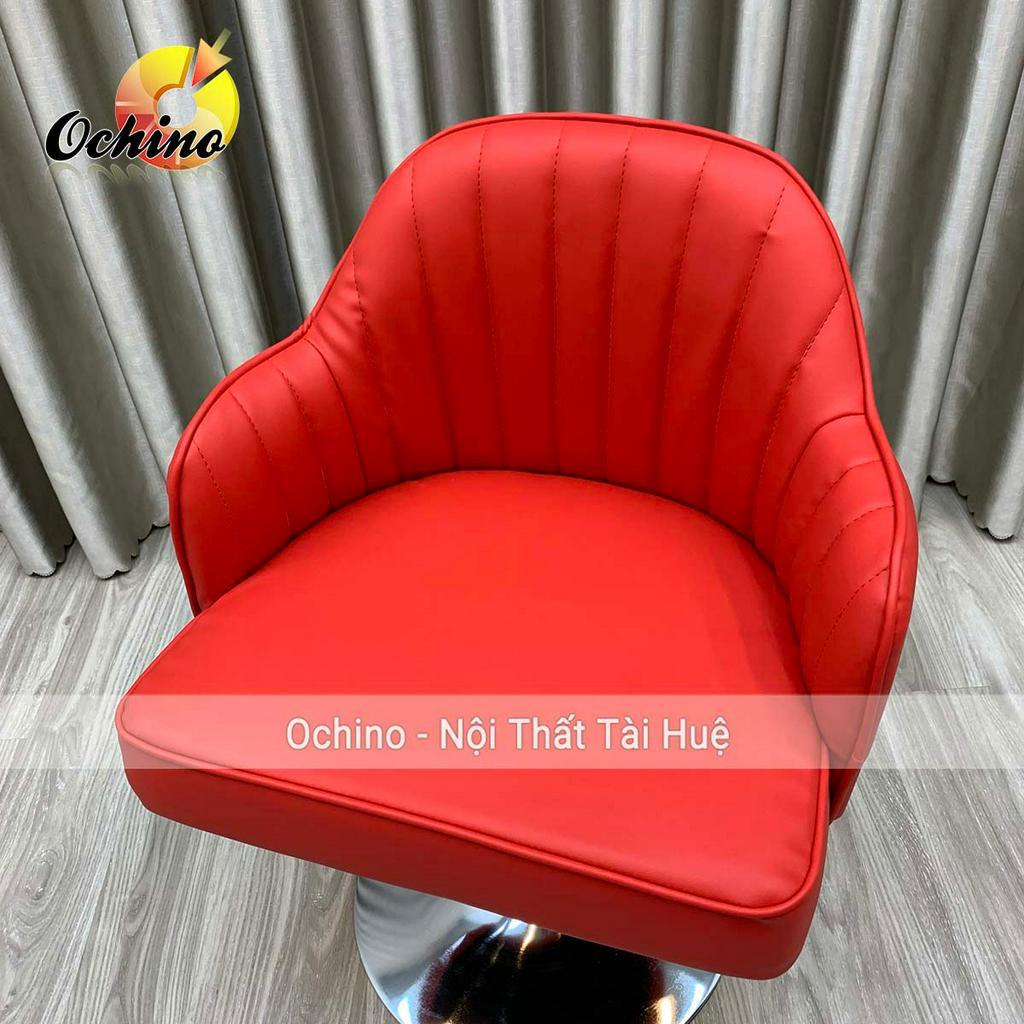 Ghế Trang Điểm Xoay Mẫu Vân Sò Da Chân 30-50Cm Và Xoay 360 Độ (Hàng Sẵn)