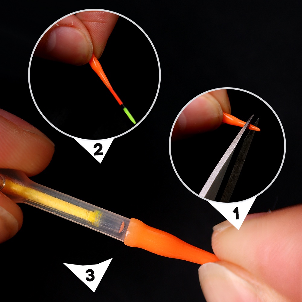 Set 4 Phao Câu Cá Dạ Quang Trọng Lượng Nhẹ Tiện Dụng