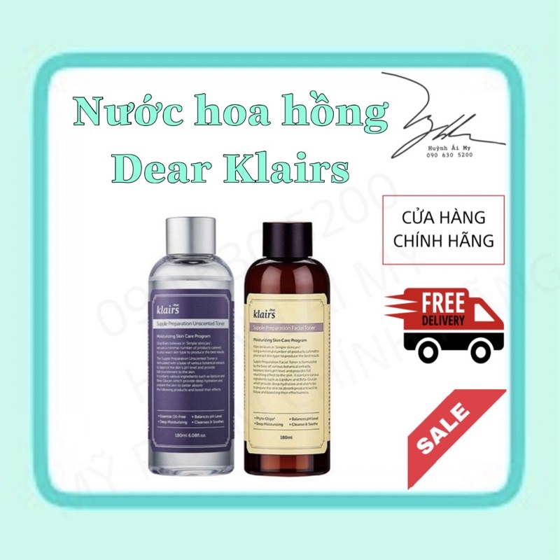 [HÀNG CÔNG TY] Nước hoa hồng không mùi Dear Klairs