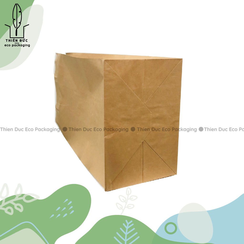 Combo 20 TÚI GIẤY XI MĂNG 40x20x15 cm KRAFT NHẬT CÓ QUAI DÙNG ĐỰNG QUẦN ÁO, QUÀ, THỰC PHẨM…