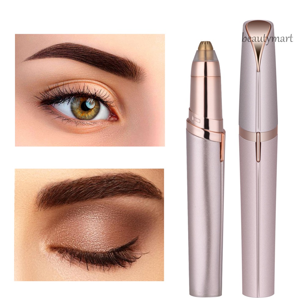 [Hàng mới về] Máy cạo lông mày dạng thỏi son bằng điện không đau tiện dụng