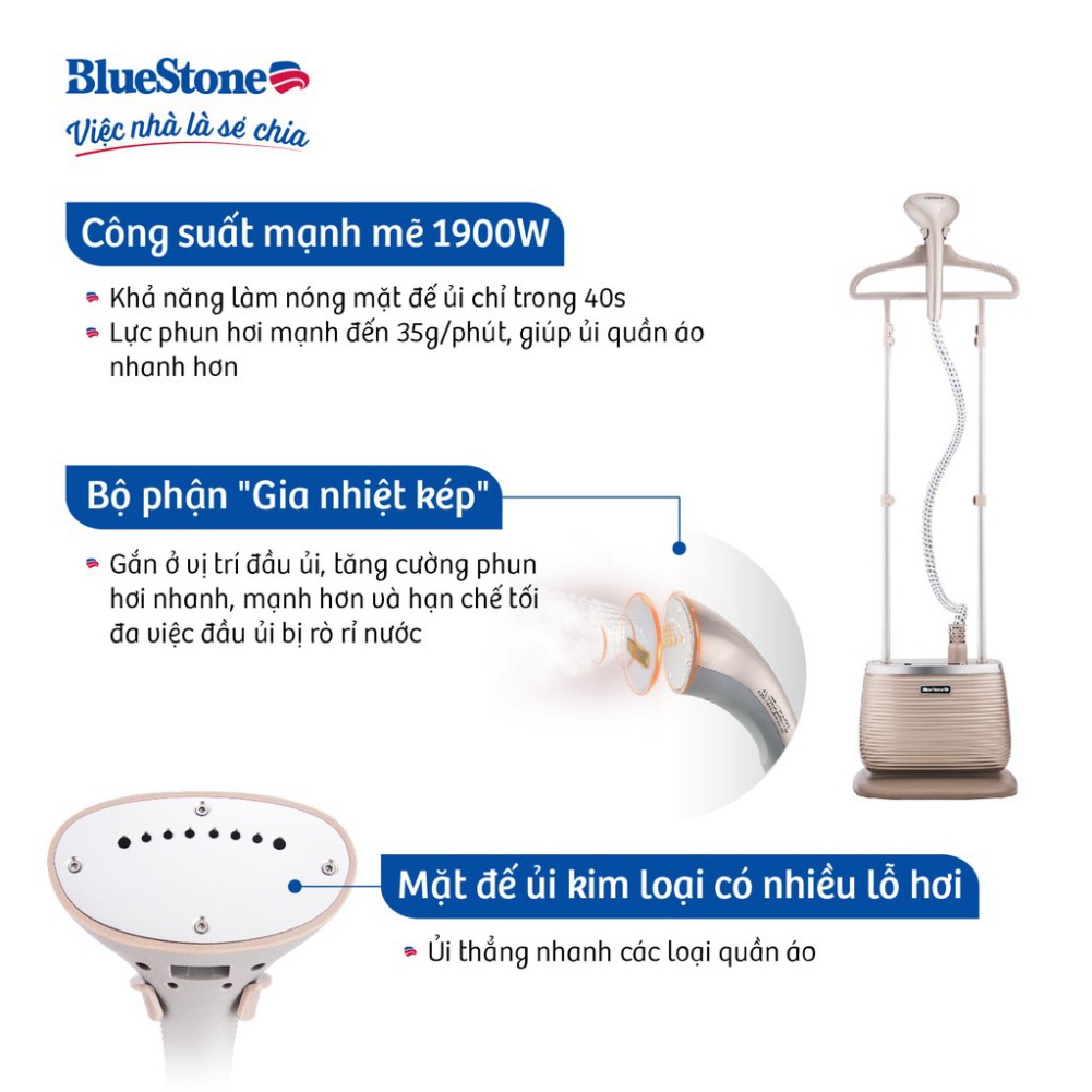 Bàn ủi hơi nước đứng BlueStone GSB-3951