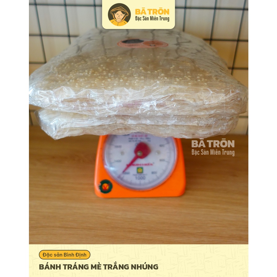 [NGUYÊN GỐC BÌNH ĐỊNH]_Bánh Tráng Mè Trắng Nhúng_MỀM THƠM MÈ