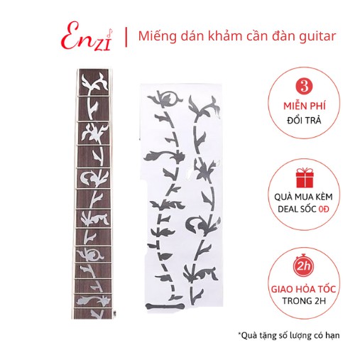 Sticker miếng dán trang trí khảm cần đàn guitar chất lượng Enzi