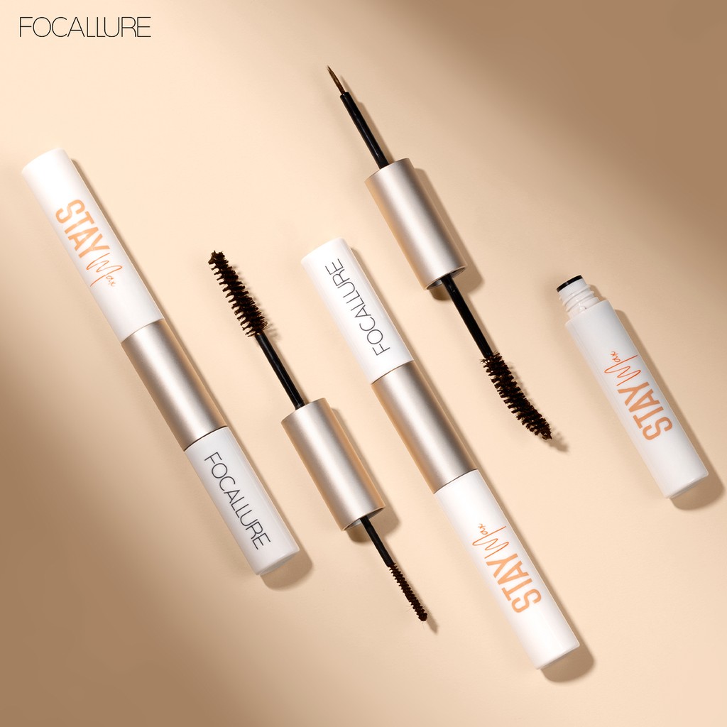Mascara dạng sợi kiêm kẻ mắt nước FOCALLURE 2 trong 1 chống thấm nước lâu trôi 28g