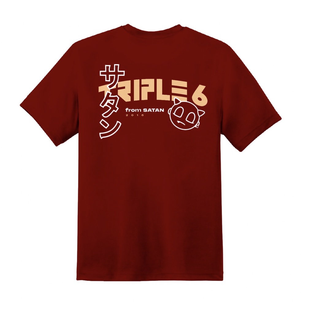 Áo thun T-shirt,TRIPLE6 Basic, unisex, đi chơi, nam, nữ