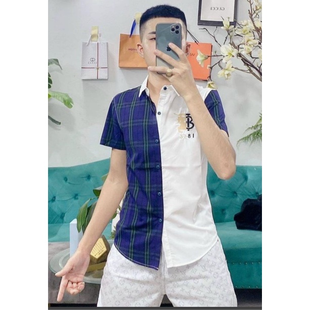 ÁO SƠ MI NAM NGẮN TAY MẪU THÊU LOGO HOT NHẤT 2022
